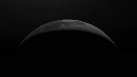 Moon Dark Horizon 4k Video stock 169313542