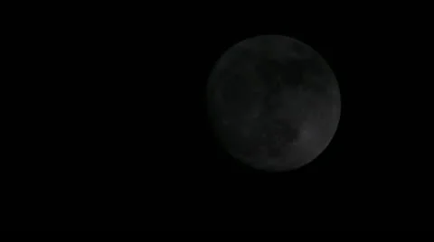Moon in the dark night sky Stock Footage 22255925