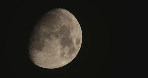 Moon on dark sky Stock-Footage 97072485