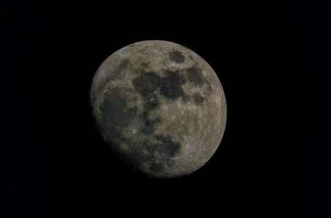 Moon in the dark sky Stock Photos