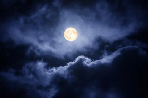 The moon on the dark sky Фото