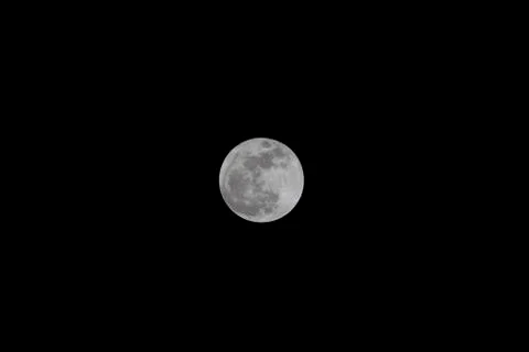 Moon in the Dark Sky Foto stock