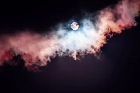 The moon on the dark sky Stock-Fotos
