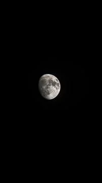 Moon in Dark Sky Foto stock