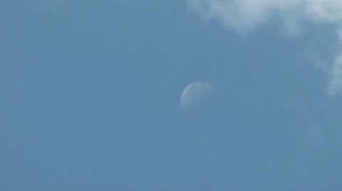 Moon day. Stock Footage 7746798
