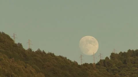 Moon day Stockbeeldmateriaal 8981237