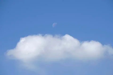The moon by day Stock Photos