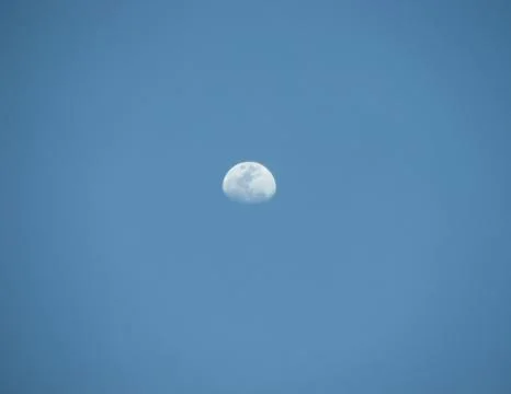 Moon on the Day Sky Stock Photos