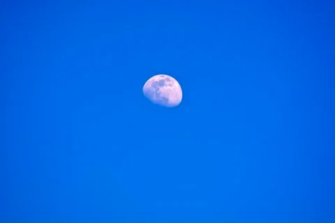 Moon in the daytime sky Stock Photos