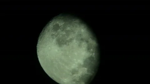 Moon Descending in the Sky Stock Footage 526892