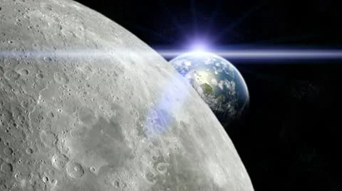 Moon earth Stock Footage 10743587