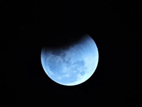 Moon Eclips At Night Stock Photos