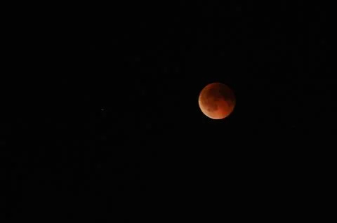 Moon, eclipse, blood moon. 2 Stock Photos