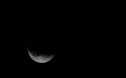 Moon eclipse July 16, 2019, Partial moon eclipse Copyright: xZoonar.com/ss... Fotos Stock