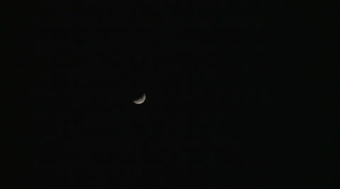 Moon Eclipse, shadow of Earth advances over moon Stock Footage 55281363