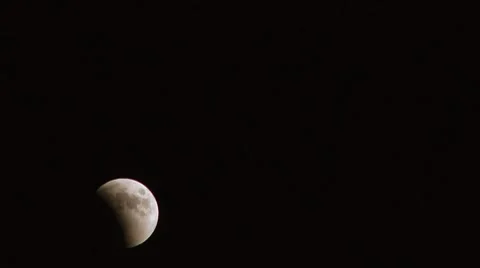 Moon Eclipse time-lapse Stock Footage 8686271