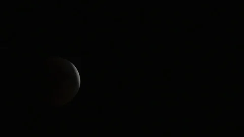 Moon eclipse time-lapse Stock Footage 100610265