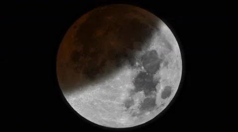 Moon eclipse timelapse animation Stock Footage 55267566
