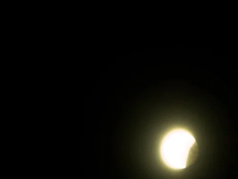 Moon eclipse timelapse Stock Footage
