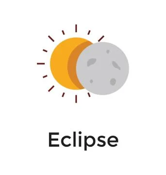 Moon Eclipse Vector 스톡 일러스트