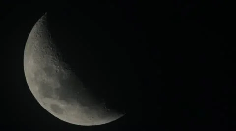 Moon E.C.U. Video stock 11142386