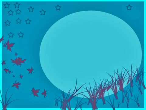 Moon evening Stock Illustration