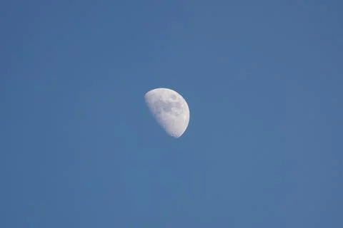 Moon in the evening sky Stock Photos
