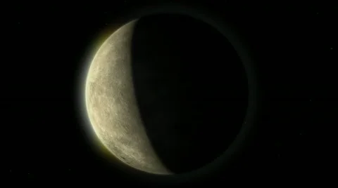 Moon evolution 01 Video stock 11234242