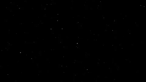 Moon exploding, imploding on a black background with twinkling stars animation Video stock 279162439