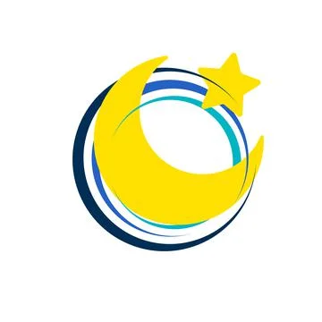 Moon Flat Icon. Pixel Perfect. For Mobile and Web Stock Illustration