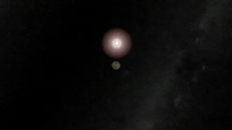 Moon flyby 1080p Stockbeeldmateriaal 99757