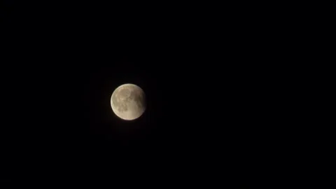 Moon full clouds eclipse dark sped up timelapse Stock Footage 346953603