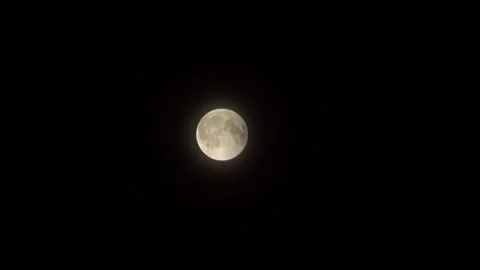Moon full clouds eclipse light noise diffused Stock Footage 346953637
