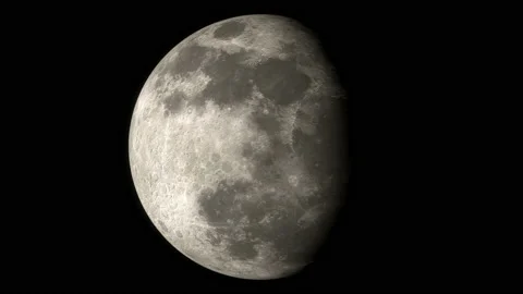 Moon full cycle timelapse cgi Vídeo Stock 137506844