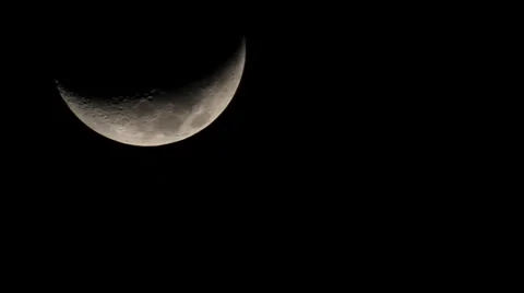 The Moon Full Hd - Take 02 Stock Footage 1073441