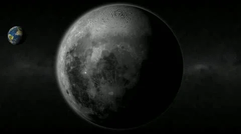 Moon Full Rotate Earth Видео 20519755