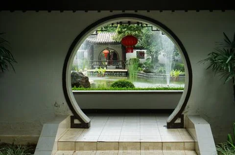 Moon Gate Foto stock