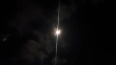 Moon Giving Signal Stock Footage 301808568
