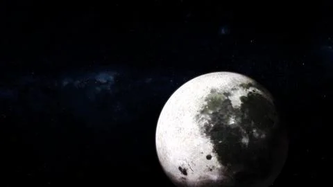 Moon glowing planet view 스톡 일러스트