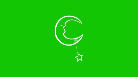 Moon Green Screen Animation Effect 스톡 동영상 341448812