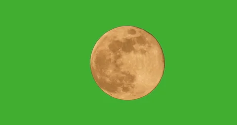 Moon on green screen Видео 136220095