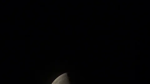 Moon Half Time-lapse 動画素材 77080148