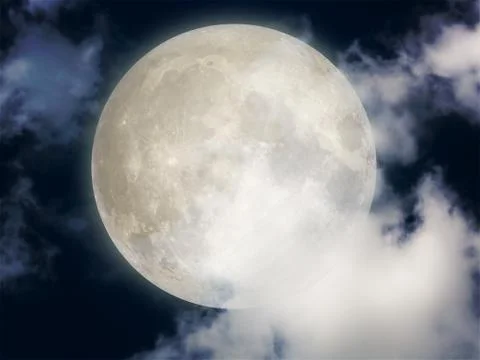 Moon Halloween Background Stock Illustration