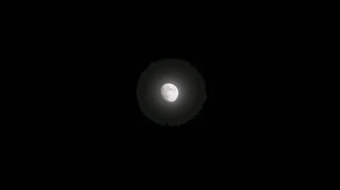 Moon With Halo Stock Footage 12433006