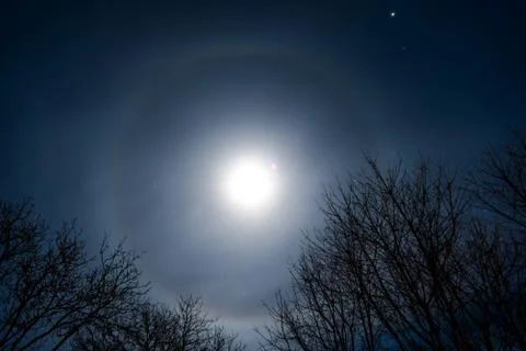 Moon Halo Stock Photos