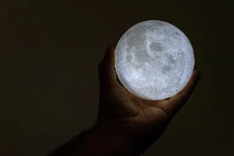 Moon in the hand Stock Photos