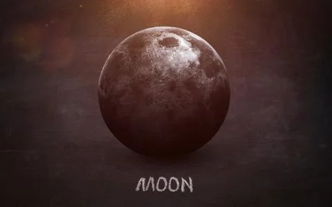 Moon - High resolution Foto stock