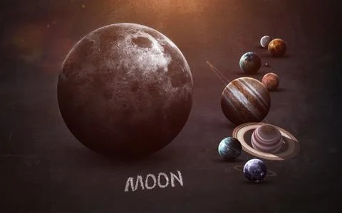 Moon - High resolution Foto stock