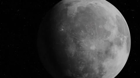 The moon,The highest crater Video stock 53835431