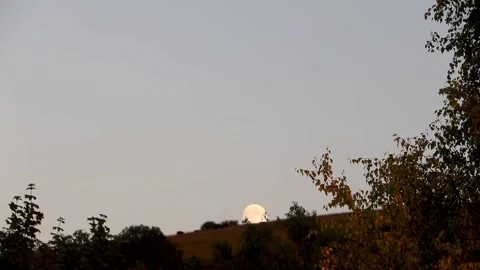 Moon on the hill, local Stock-Footage 138074136